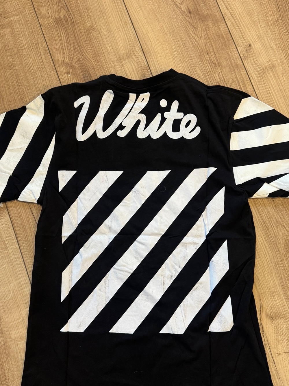 Men's Black Short Sleeve Tee with White 'W' Graphics